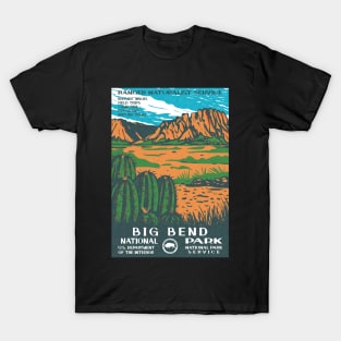 Big Bend National Park Vintage WPA Poster T-Shirt